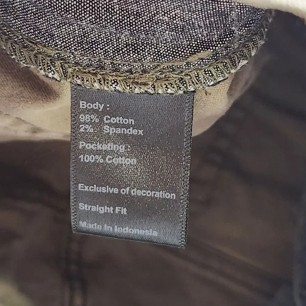 Flint And Tinder 365 Pants Men's 32x32 Olive Green Straight Fit 5-Pocket Stretch